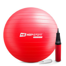 Фітбол Hop-Sport 65cm HS-R065YB red + насос
